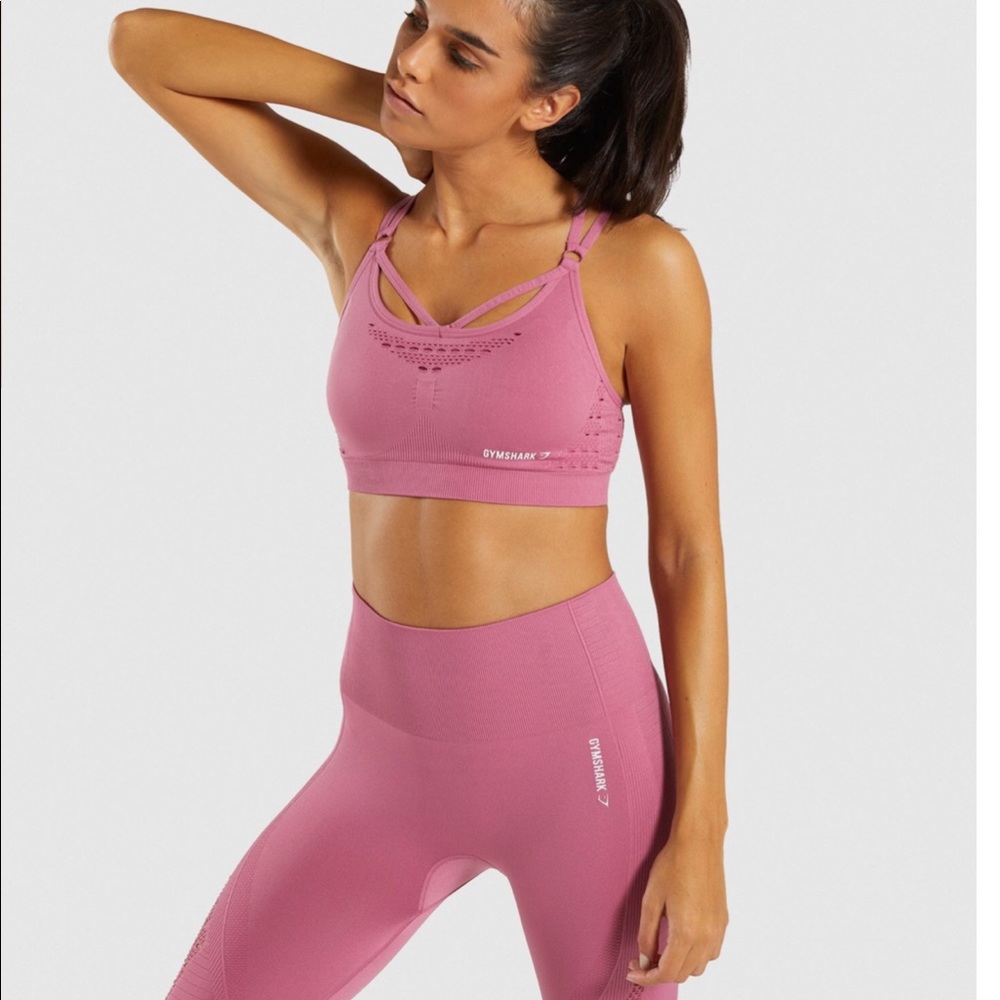 Gym Shark Energy + Seamless Set in Dusty Pink